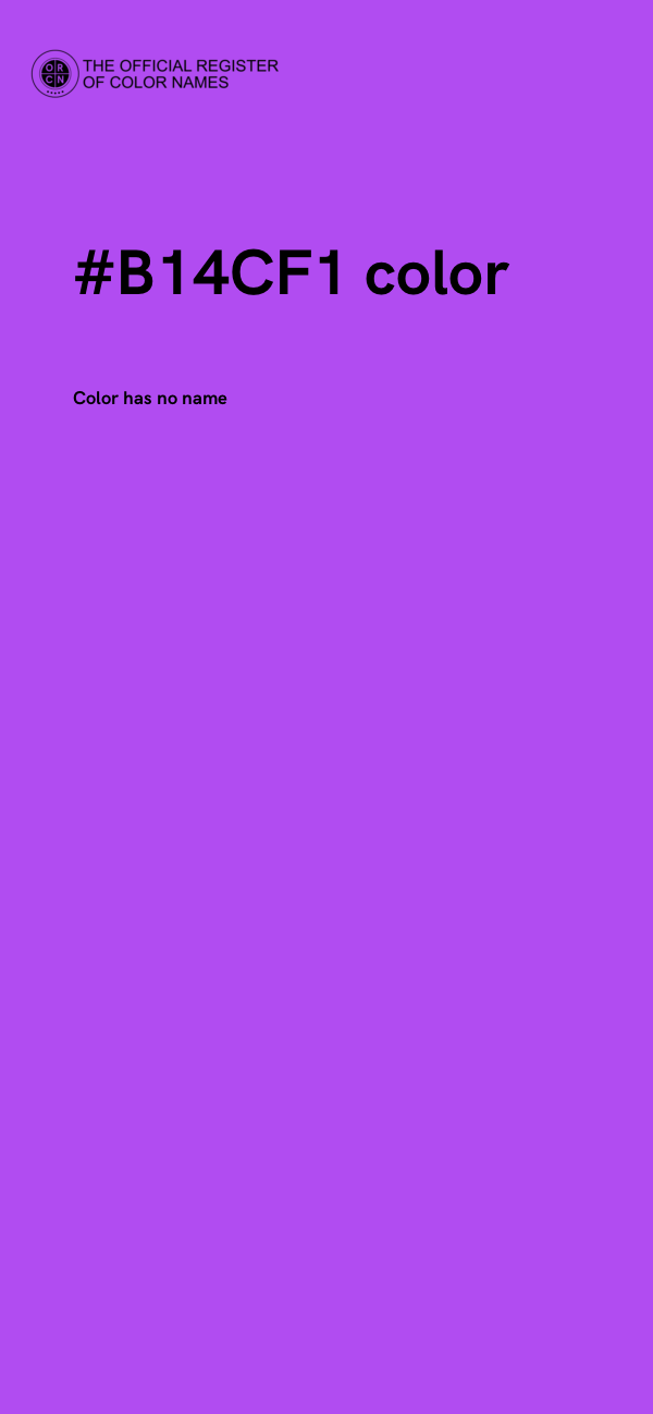 #B14CF1 color image