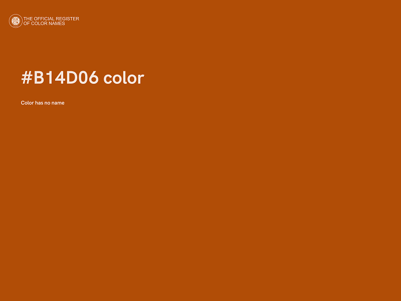 #B14D06 color image