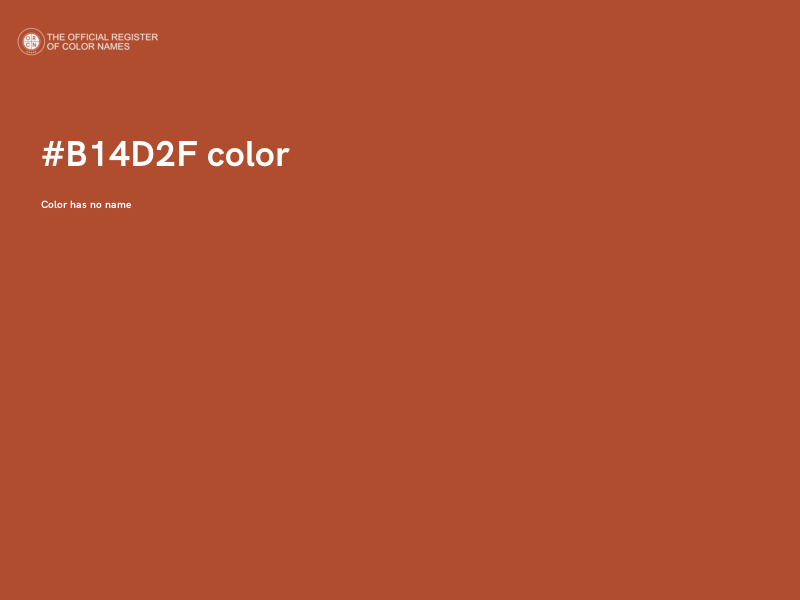 #B14D2F color image