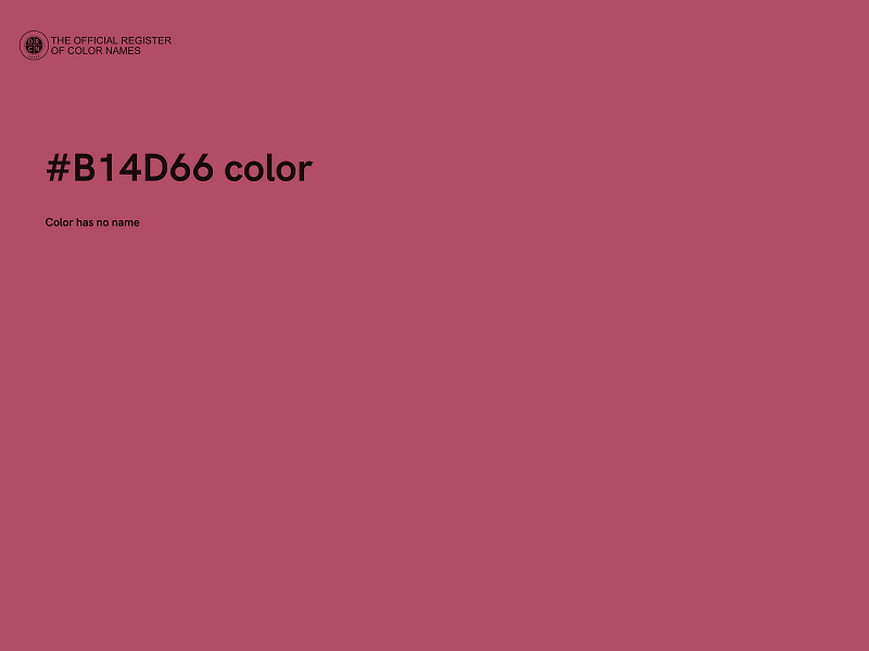 #B14D66 color image
