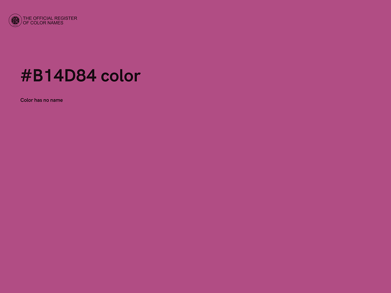 #B14D84 color image