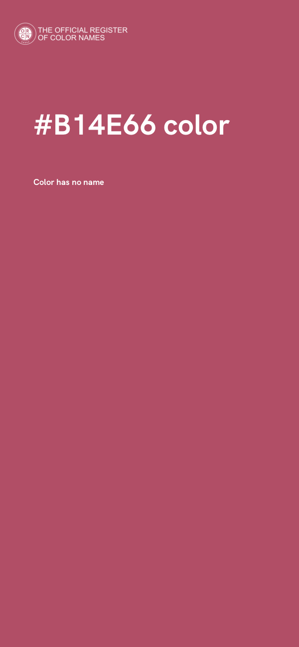 #B14E66 color image