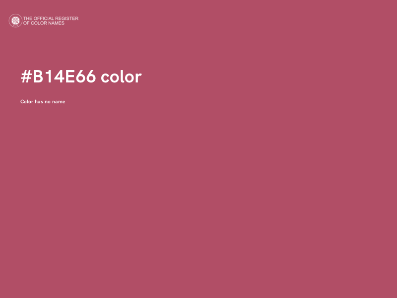 #B14E66 color image