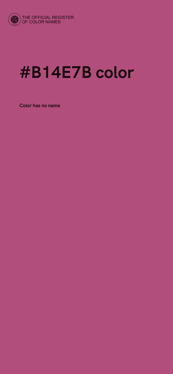 #B14E7B color image