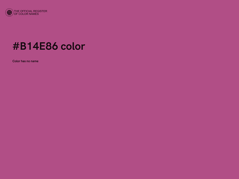 #B14E86 color image