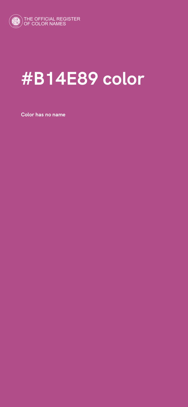 #B14E89 color image