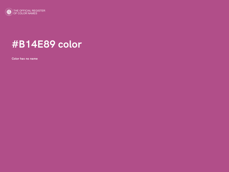 #B14E89 color image