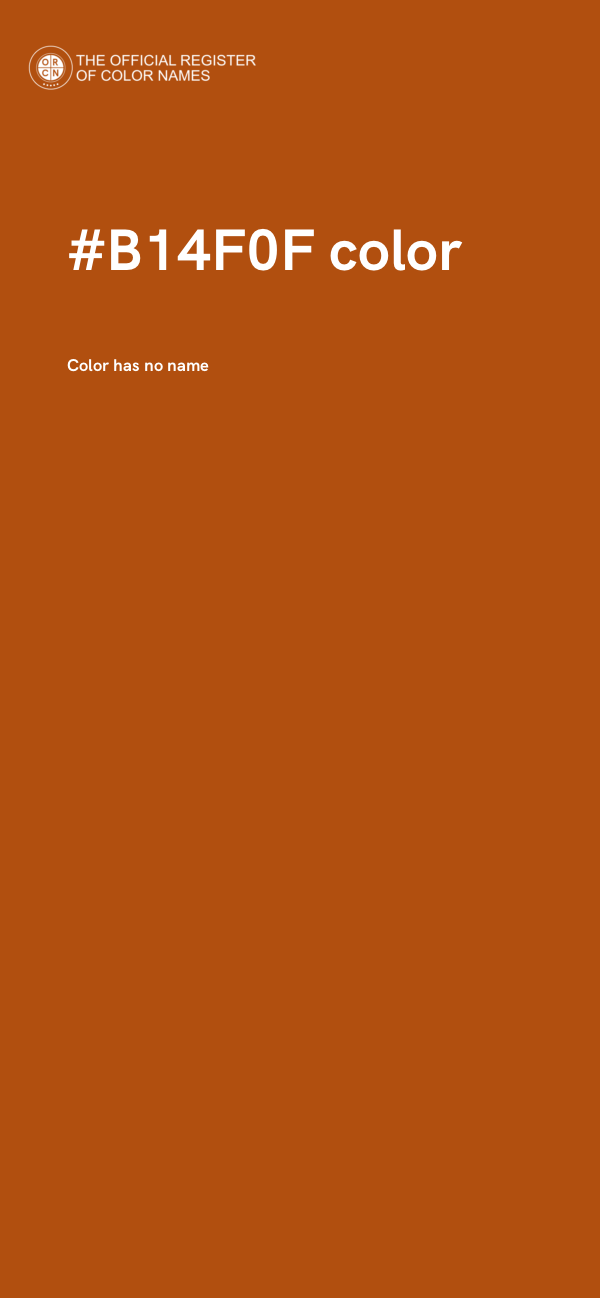 #B14F0F color image