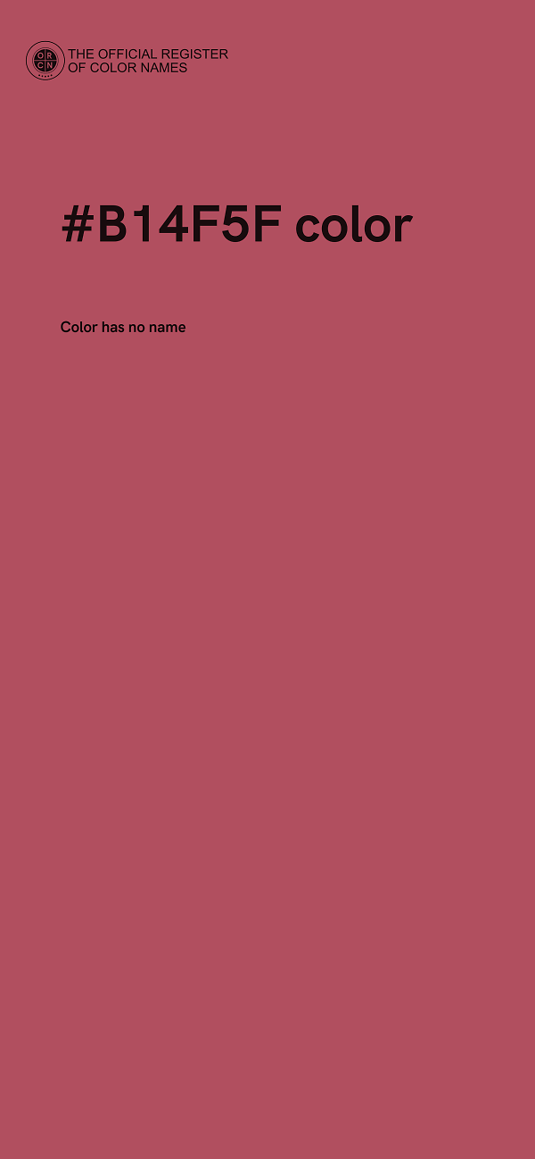 #B14F5F color image
