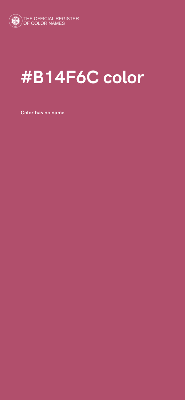#B14F6C color image