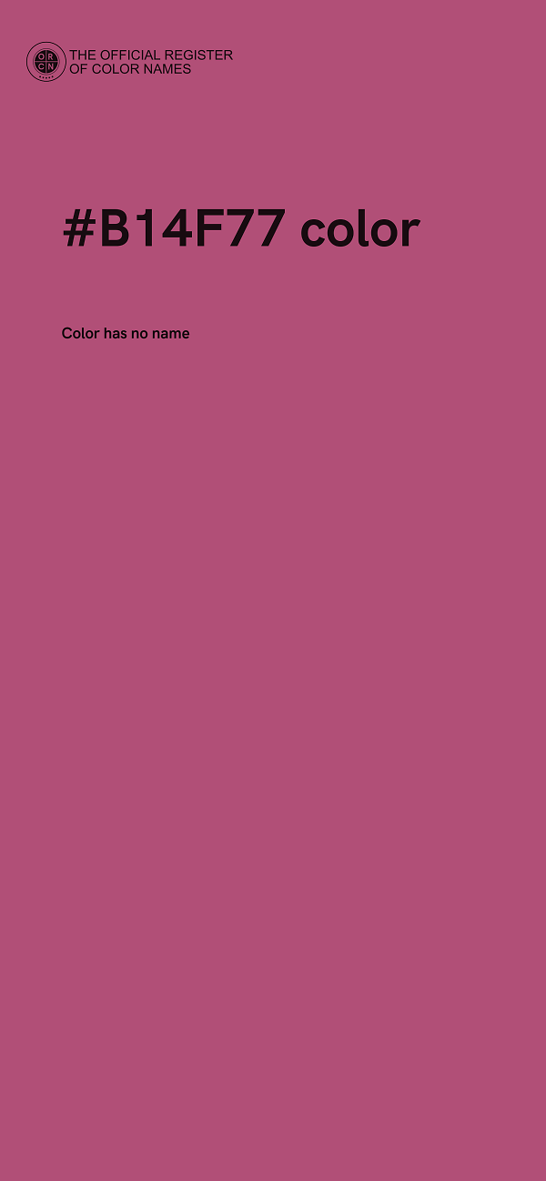 #B14F77 color image