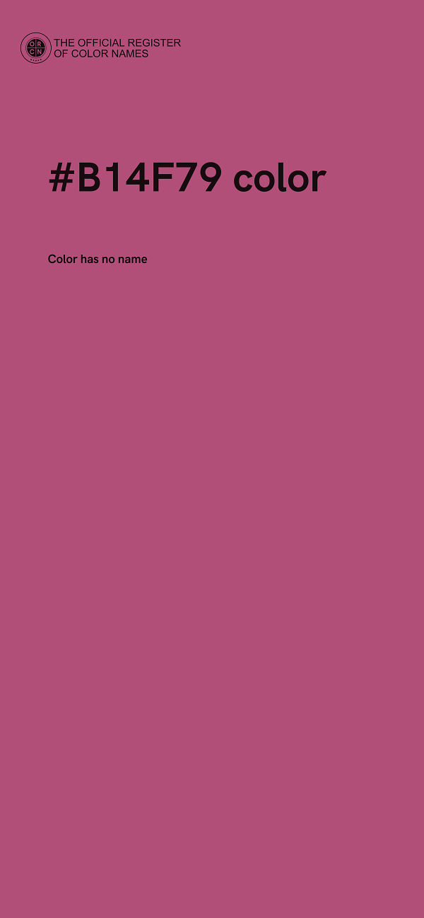 #B14F79 color image