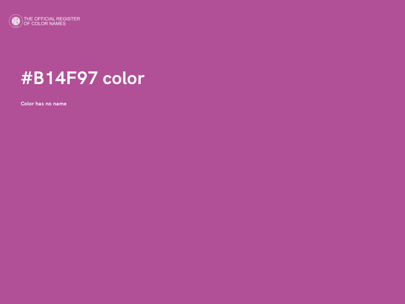 #B14F97 color image