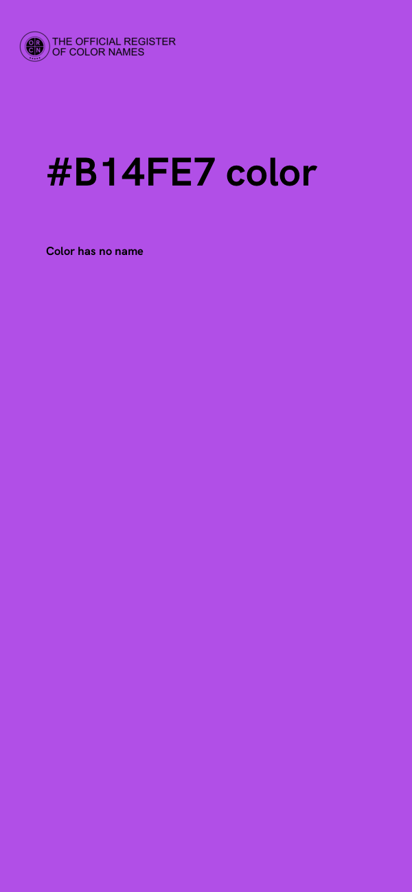 #B14FE7 color image