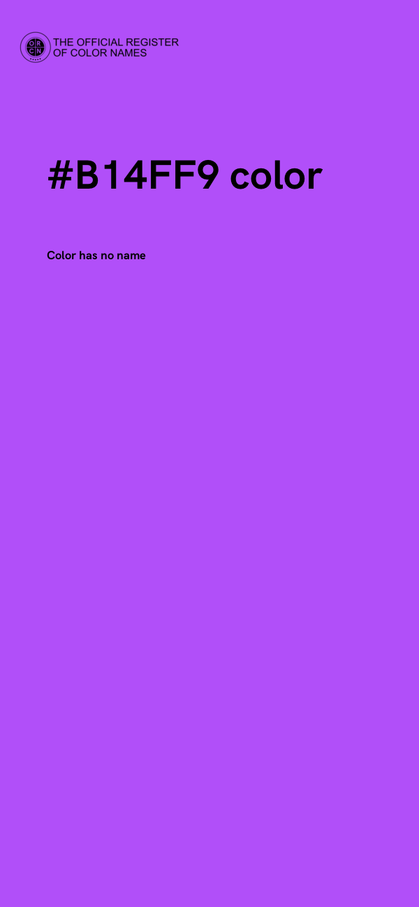 #B14FF9 color image