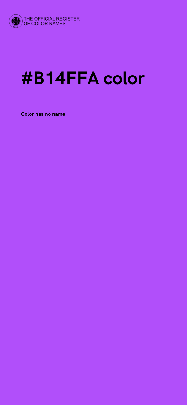 #B14FFA color image