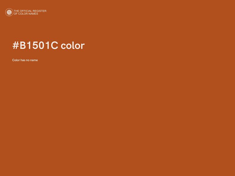 #B1501C color image