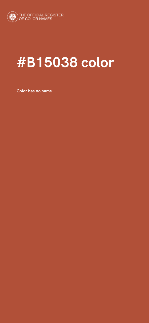 #B15038 color image