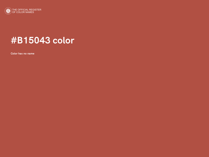 #B15043 color image