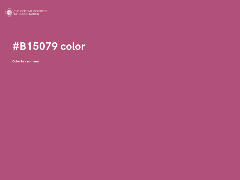 #B15079 color image