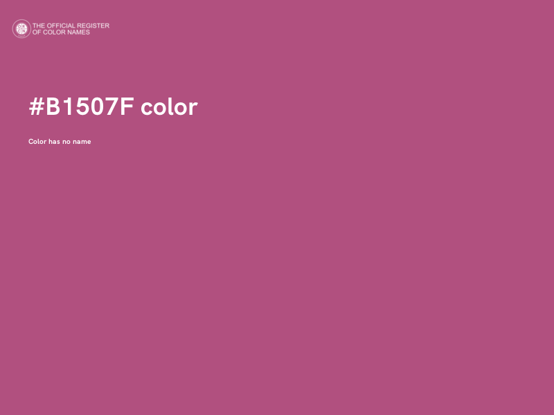 #B1507F color image