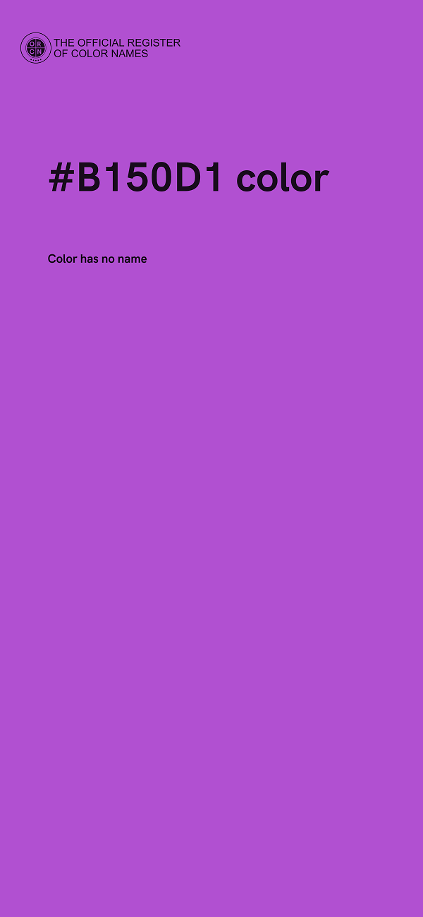 #B150D1 color image