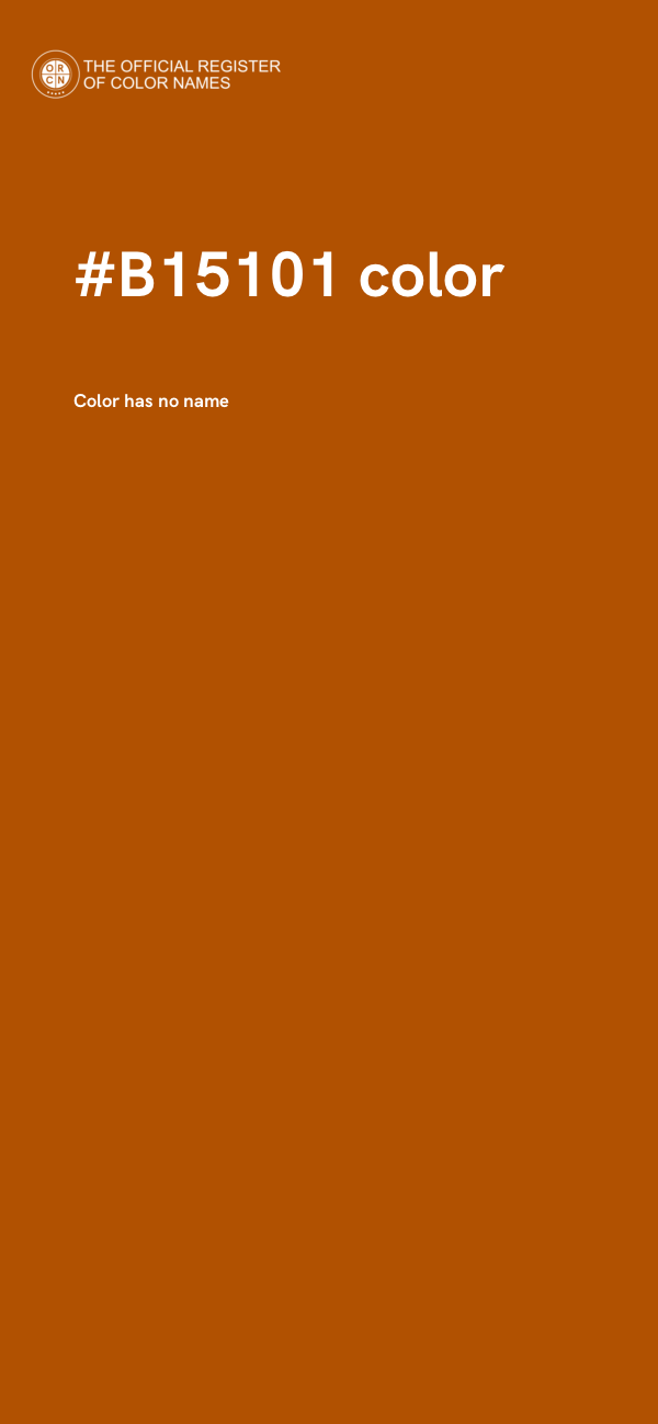 #B15101 color image