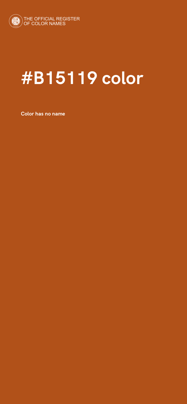 #B15119 color image