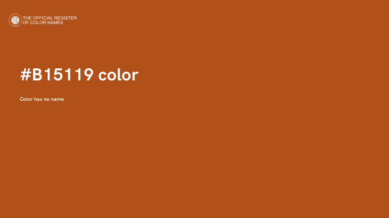 #B15119 color image