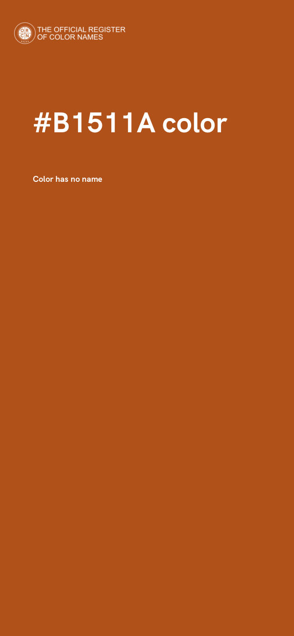 #B1511A color image