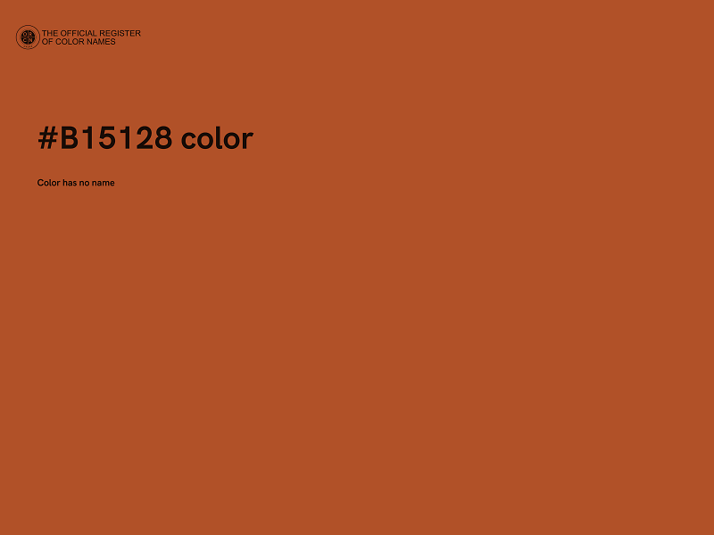 #B15128 color image