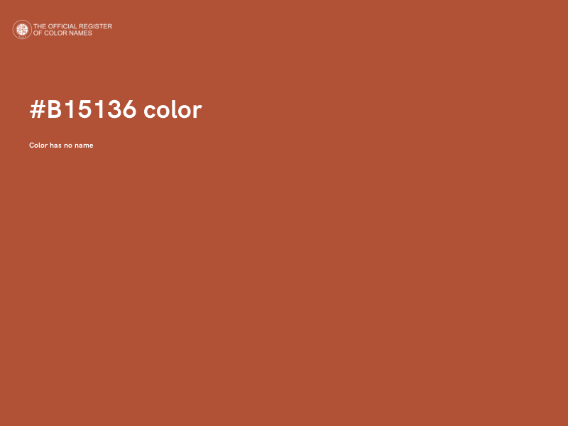 #B15136 color image