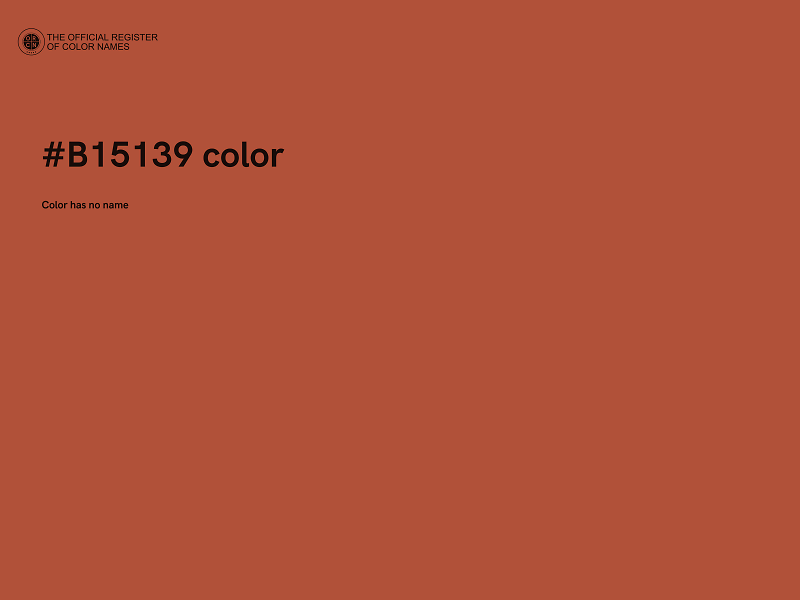 #B15139 color image