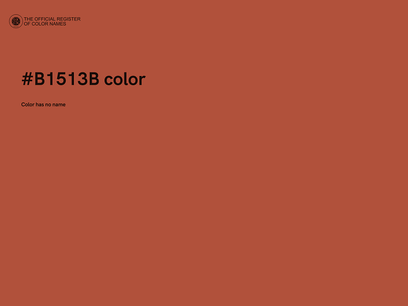 #B1513B color image