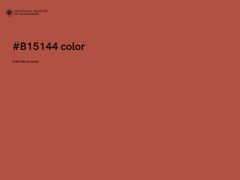 #B15144 color image