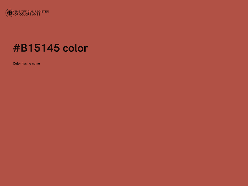 #B15145 color image