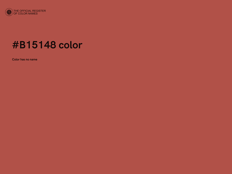 #B15148 color image