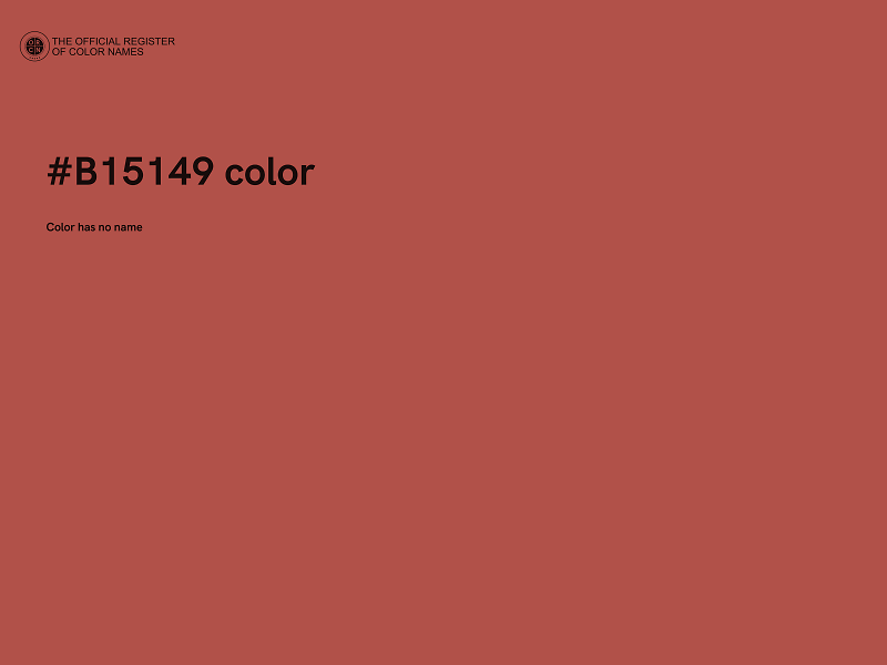 #B15149 color image