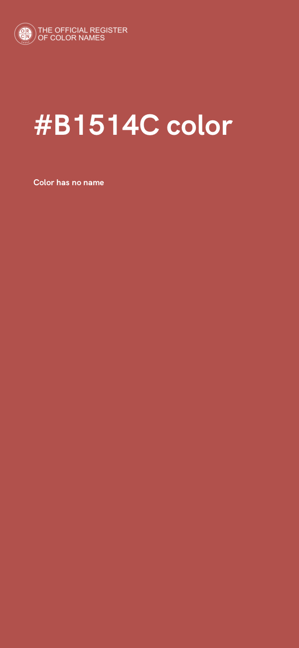 #B1514C color image