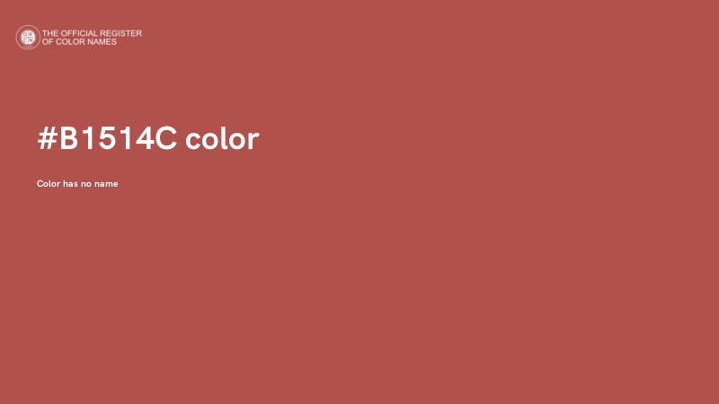 #B1514C color image