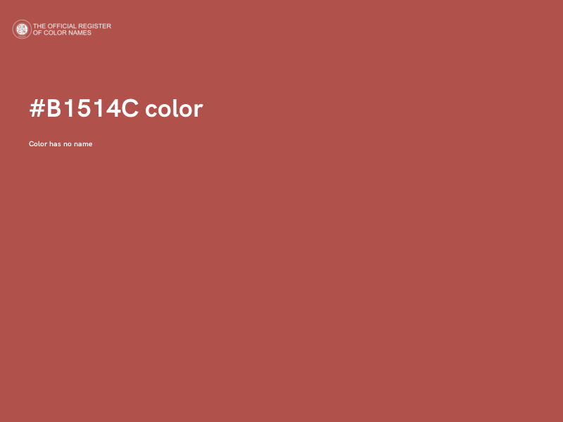 #B1514C color image