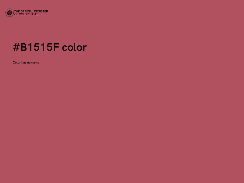 #B1515F color image