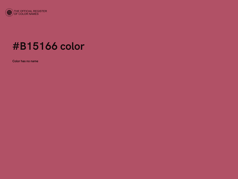 #B15166 color image