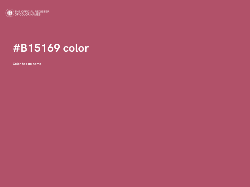 #B15169 color image