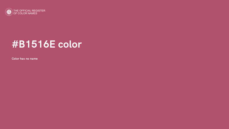 #B1516E color image