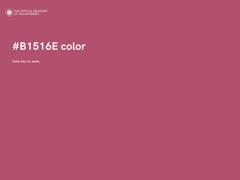 #B1516E color image