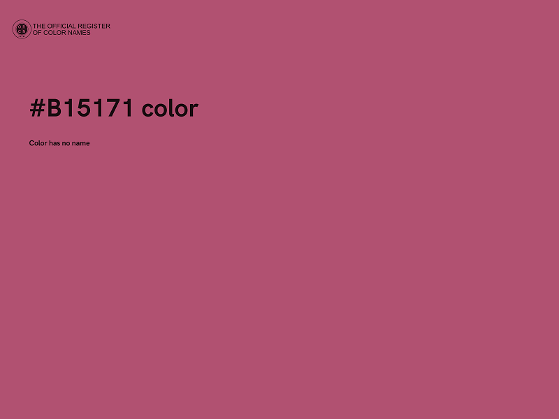 #B15171 color image