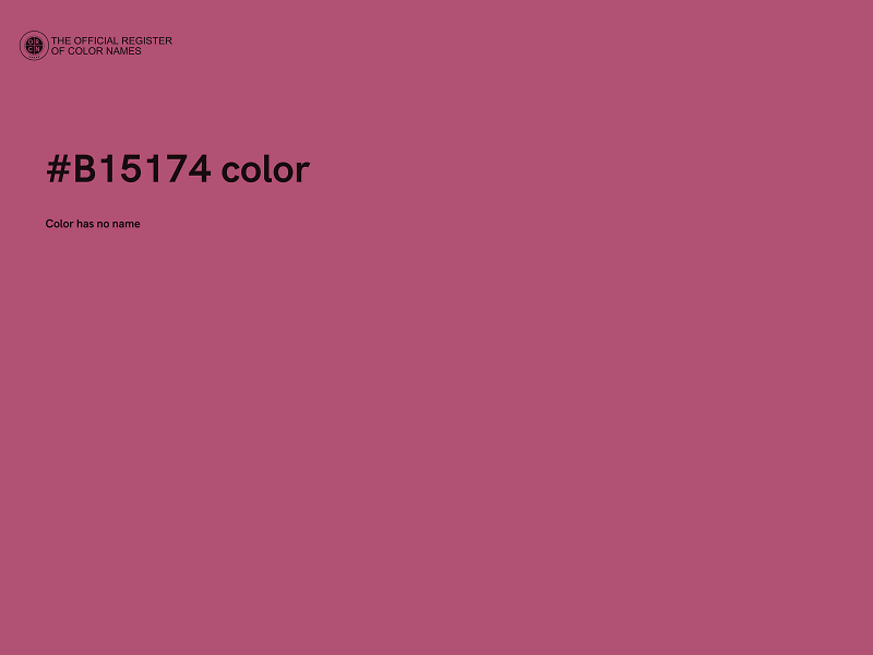 #B15174 color image