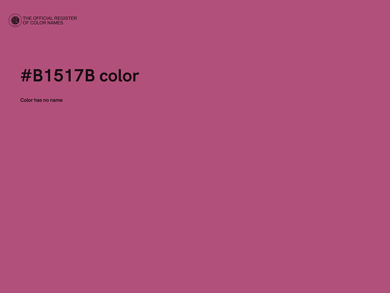#B1517B color image