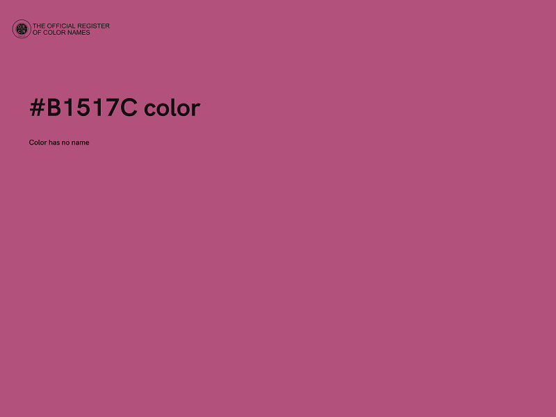 #B1517C color image